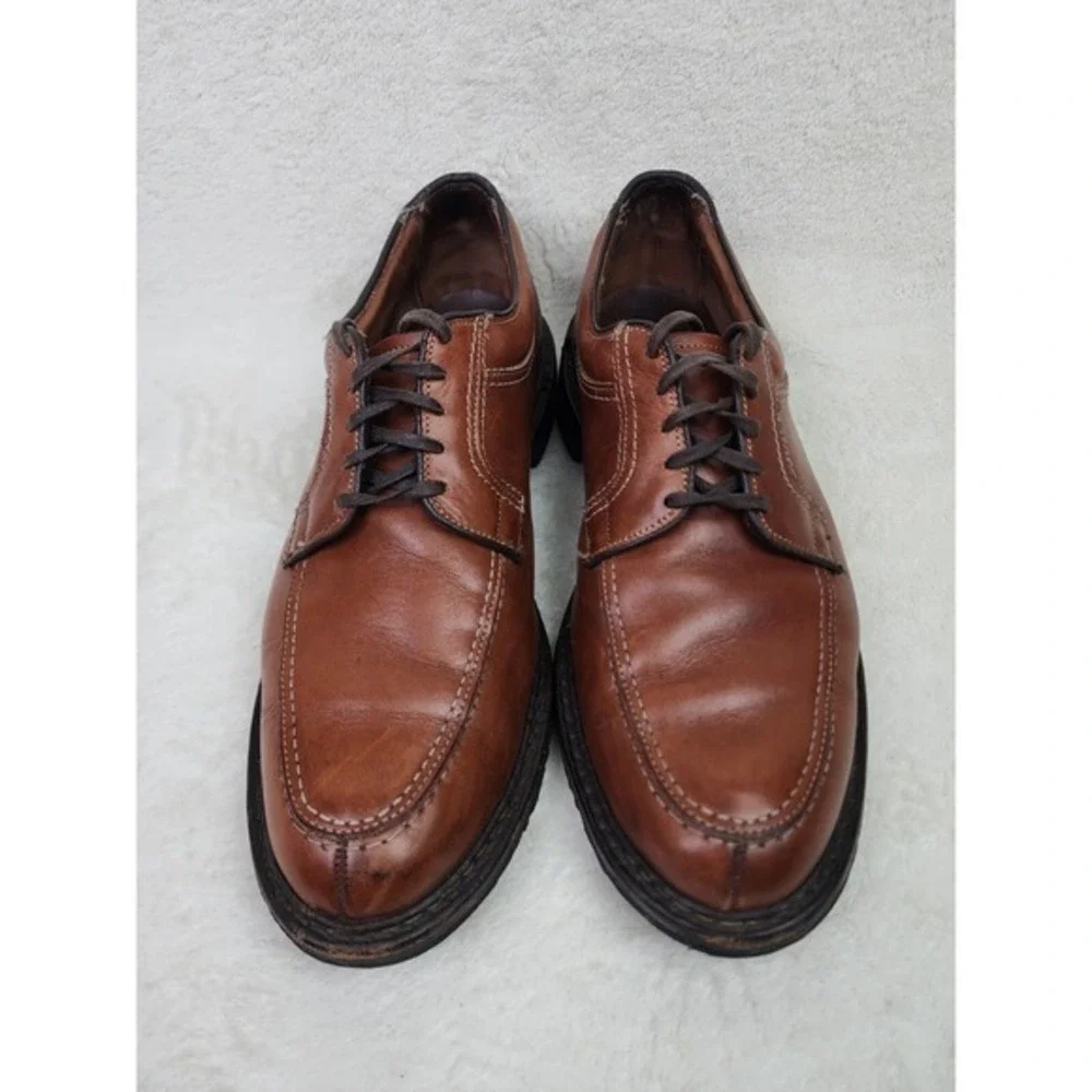Allen Edmonds LaSalle 4398 Brown Leather‎ Split Toe Oxford Dress Shoes 12